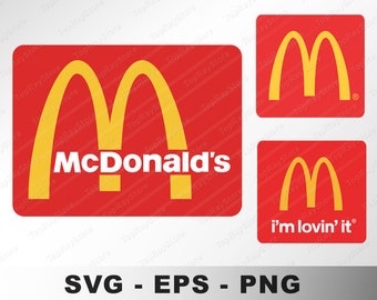McDonald's logos SVG, i'm lovin' it. Old and new logos svg, eps, png. Instant Download