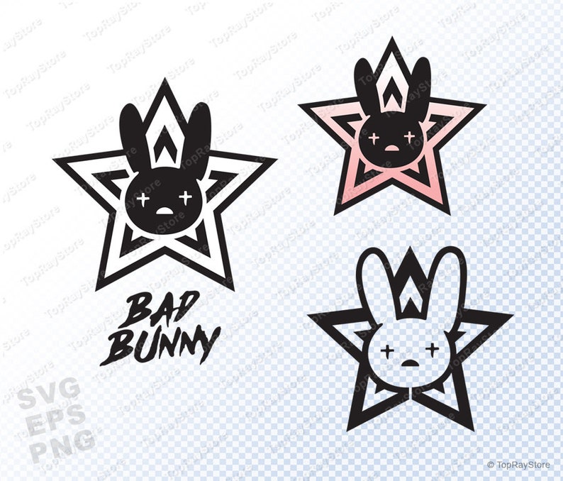 Bad Bunny SVG Bad Bunny Logo SVG Bad Bunny Bundle SVG Bad Etsy UK