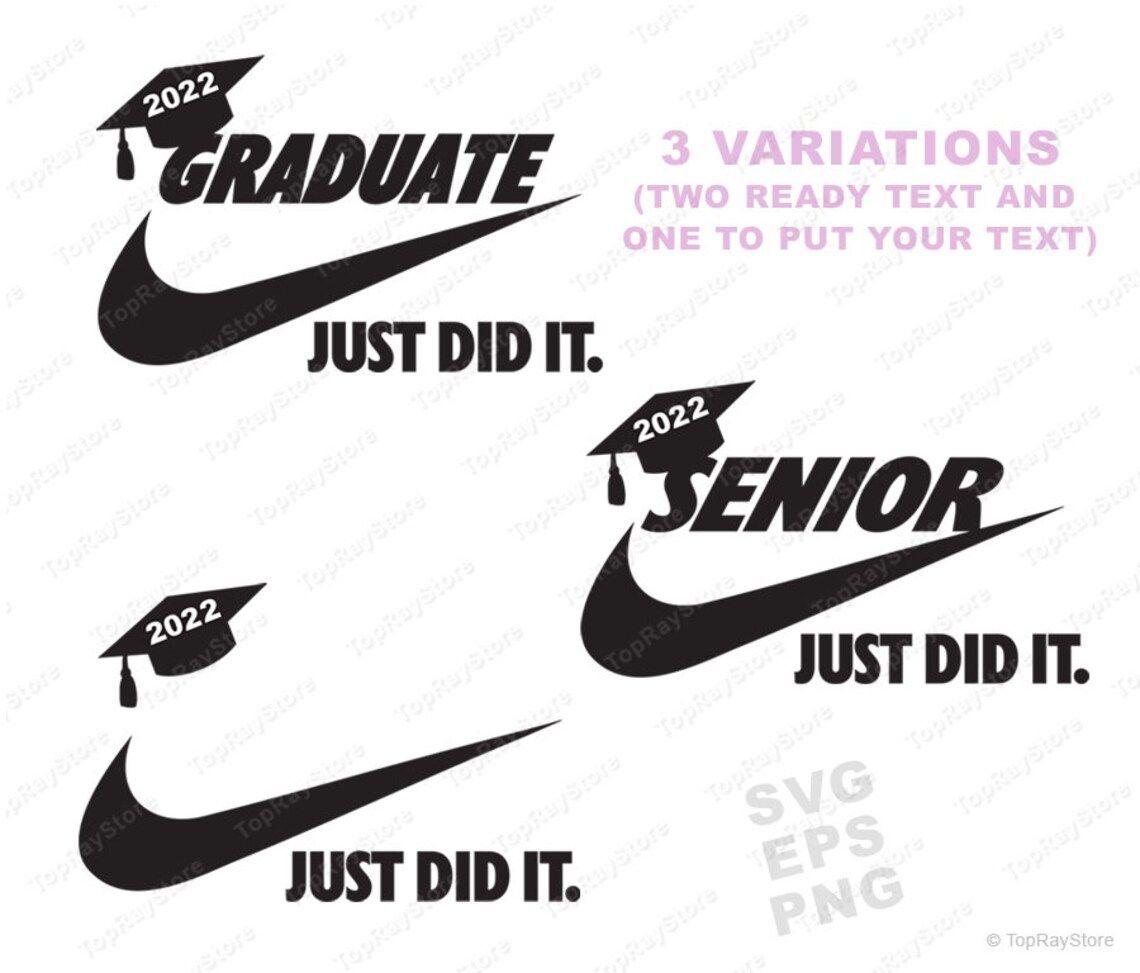 Graduate 2022 Nike just did it SVG senior 2022 Svg | Etsy