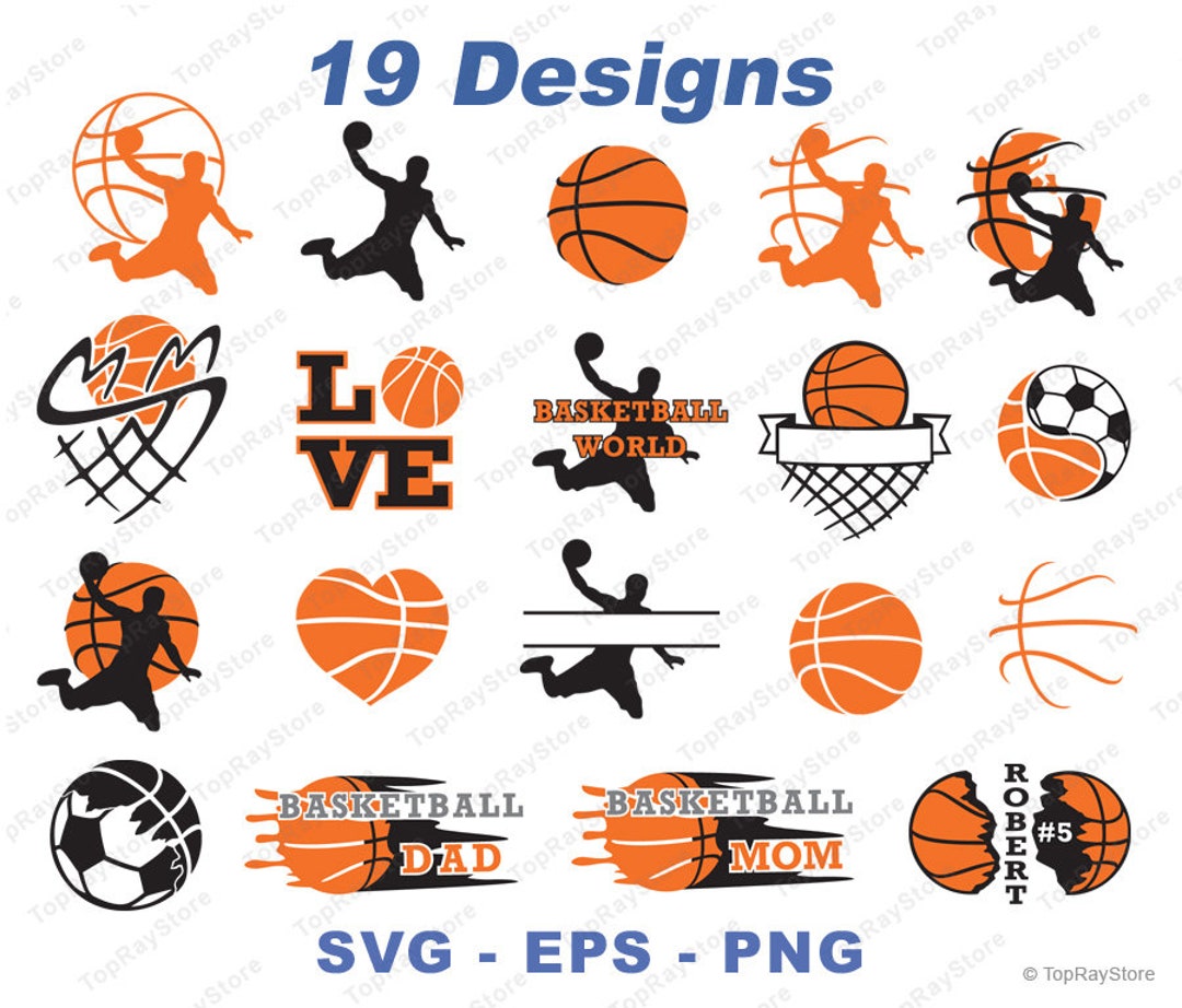 Basketball Bundle Svg, Basketball Dunk, Basketball Player Svg, Love