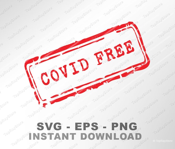 Download Covid Free Svg Virus Free Rubber Stamp Effect Image Cut Etsy