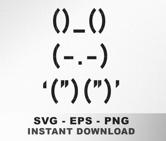 Ascii Bunny Icons SVG, Ascii Images SVG, Ascii Icons Figures