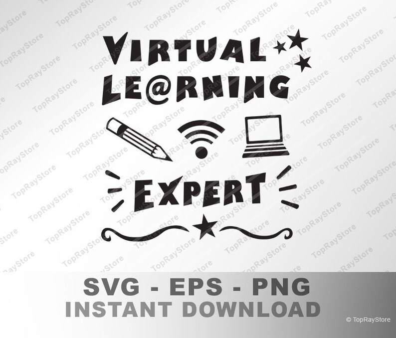 Virtual Learning Expert SVG Virtual Learning SVG Virtual | Etsy
