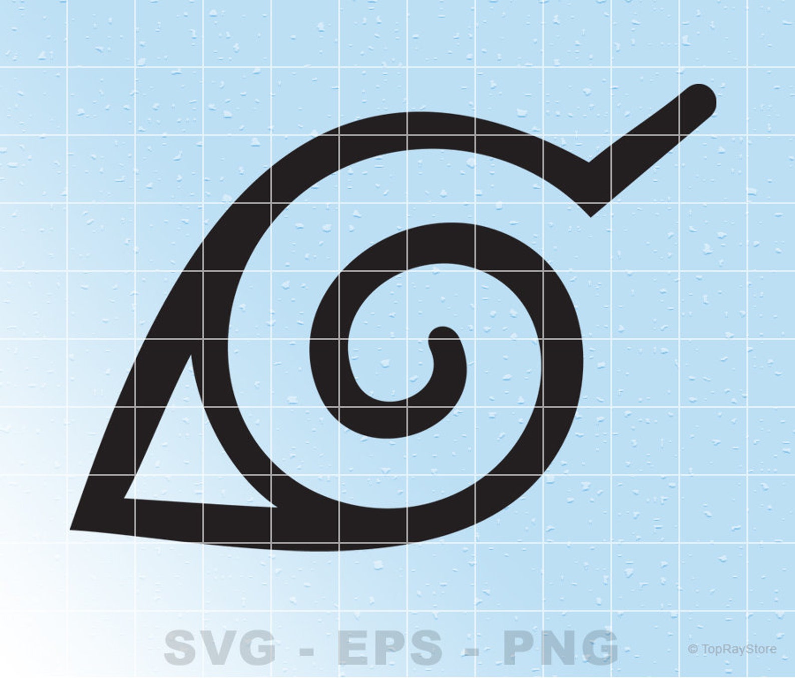 Naruto konoha symbol Svg anime Svg Naruto vector anime Etsy