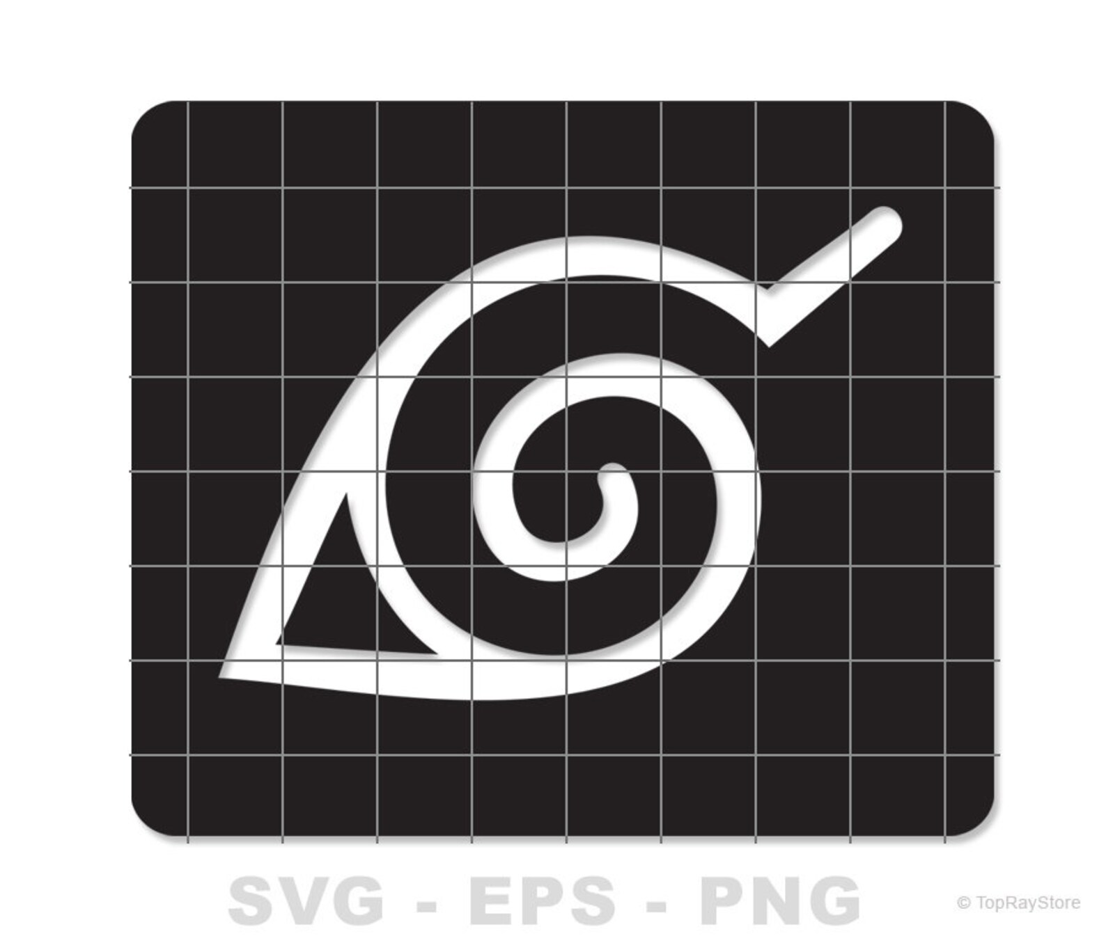 Naruto Konoha Symbol Svg Anime Svg Naruto Vector Anime Etsy