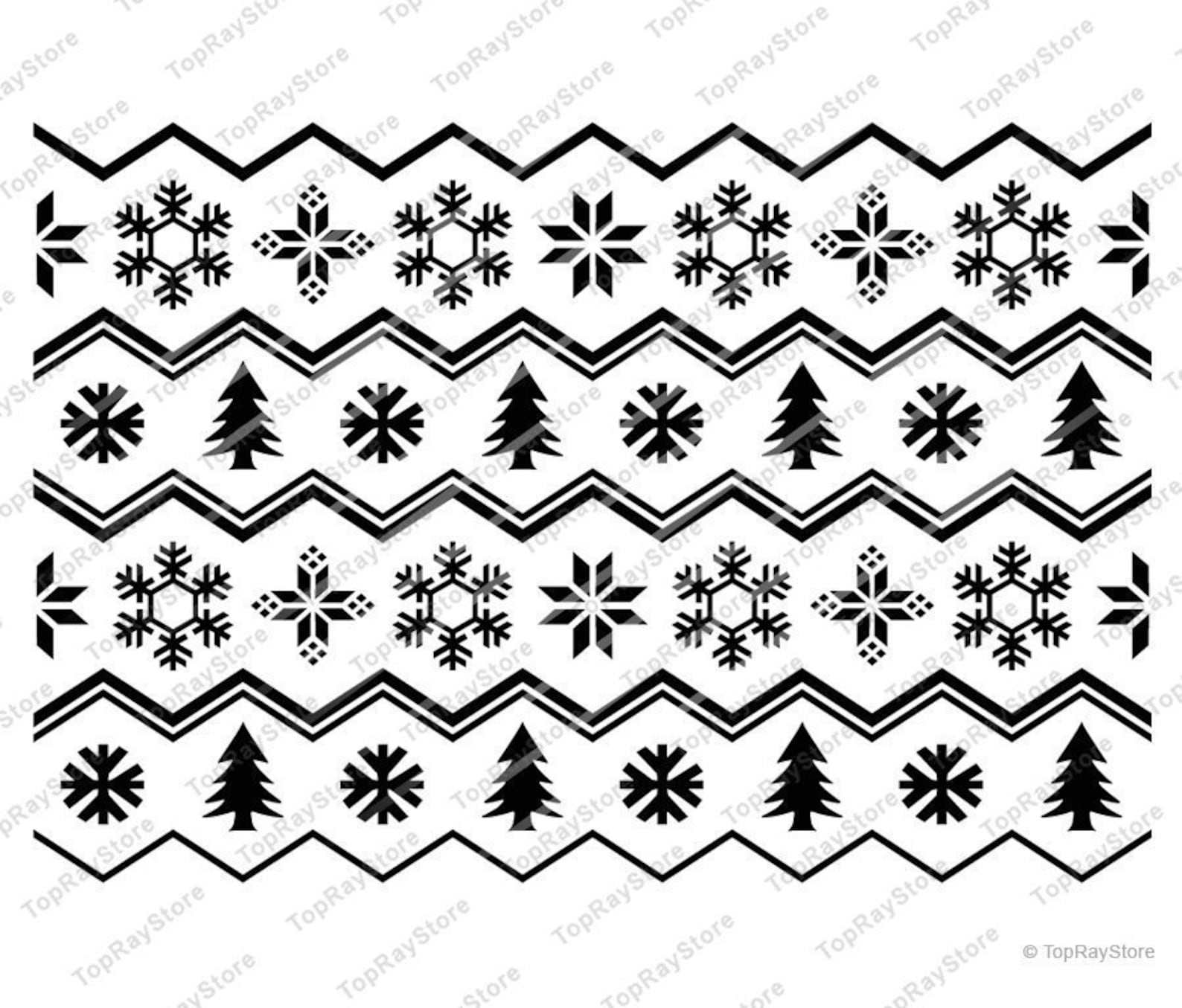Christmas Pattern Svg Christmas SVG Winter Pattern Svg  Etsy