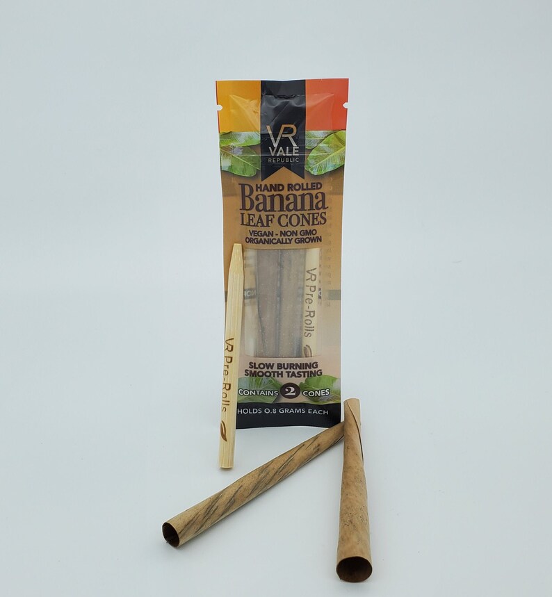 Hand Rolled Banana Leaf Cones Pre Roll Blunt Wraps Etsy