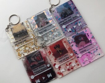 Customizable Song Keychain Create Your Own Music Art
