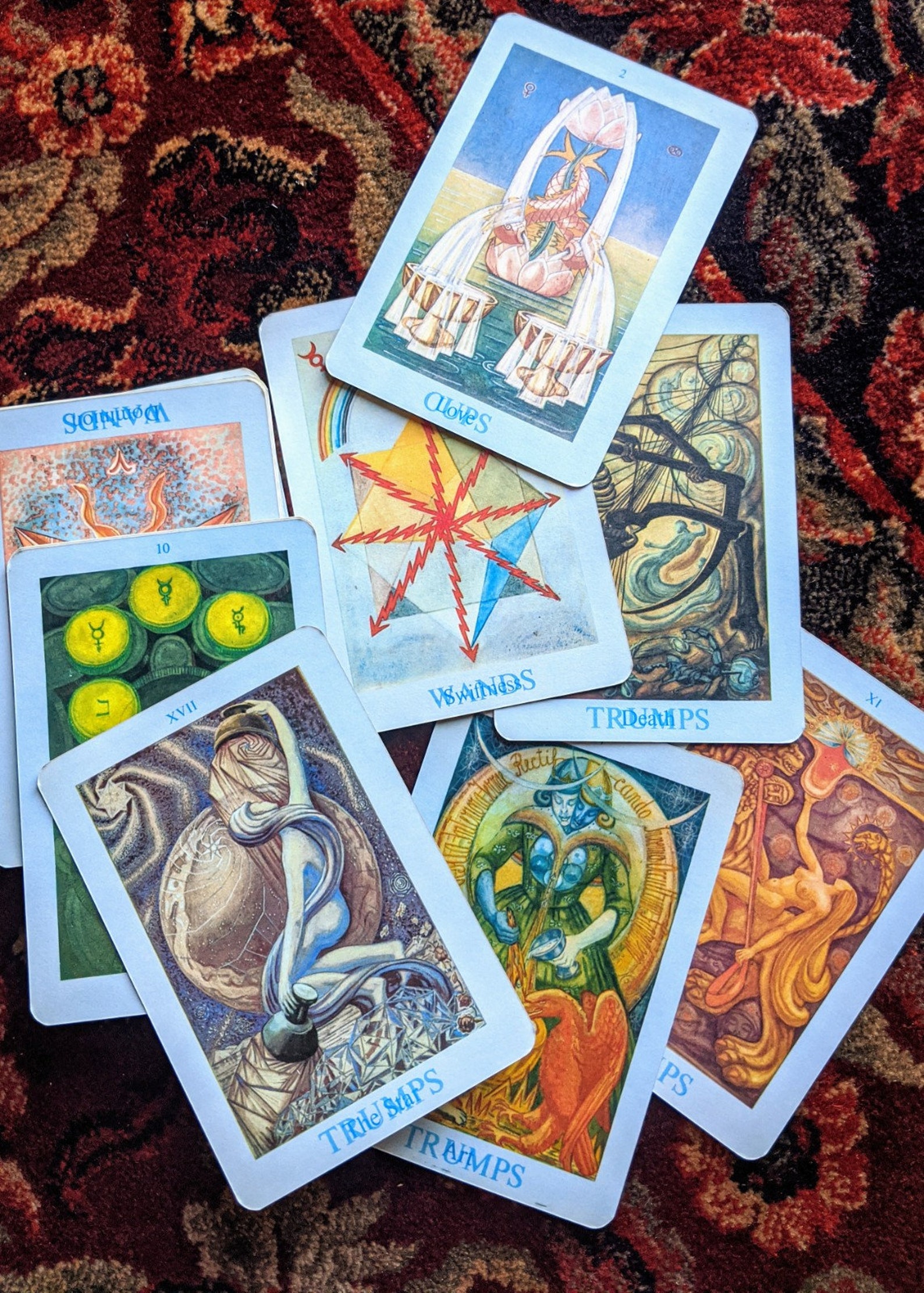 Aleister Crowley Thoth Tarot Deck 1st Printing 1969 With Companion book of Thoth Etsy