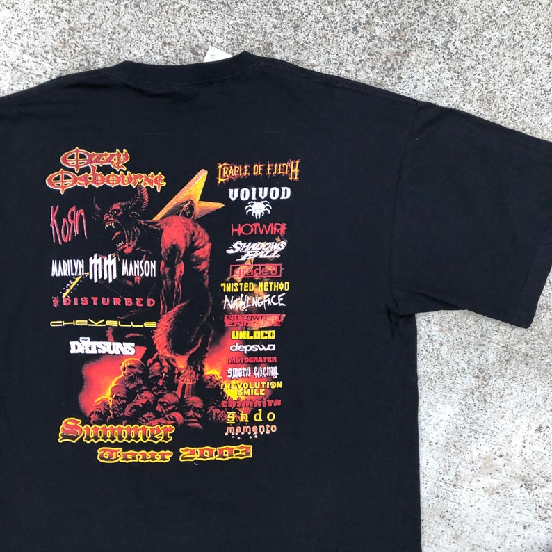 2003 Ozzfest Festival band shirt Size XL | Etsy