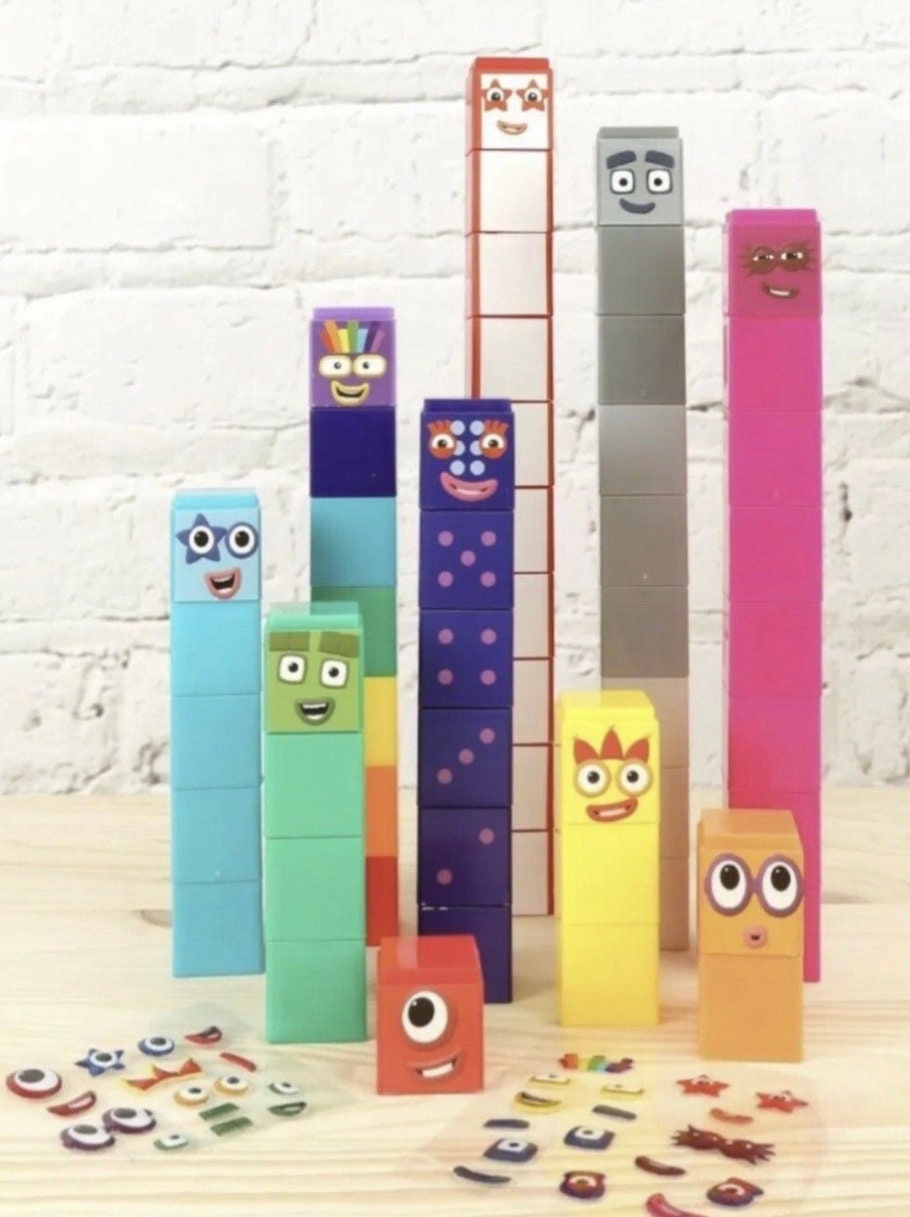 Numberblocks 1-5 and 6-10 full set official CBeebies | Etsy