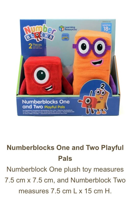 soft numberblocks plush toys