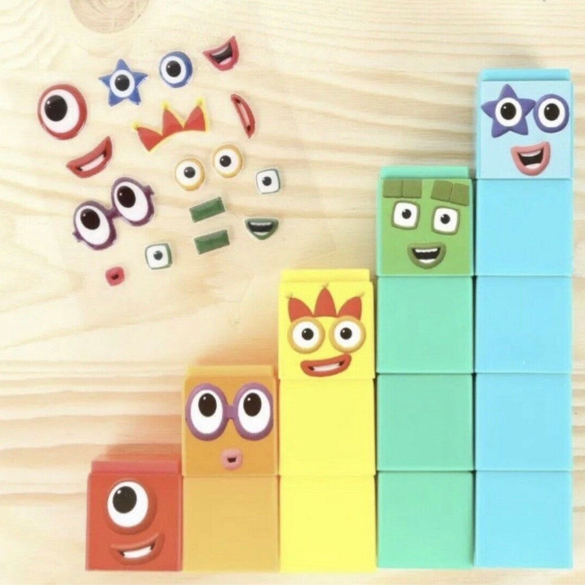 Numberblocks 1 5 And 6 10 Full Set Official Cbeebies Etsy Uk