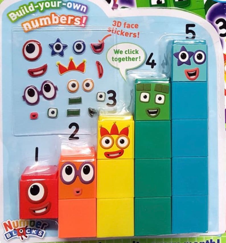 Numberblocks 1 10 Full Set Official Cbeebies Numberblocks Etsy