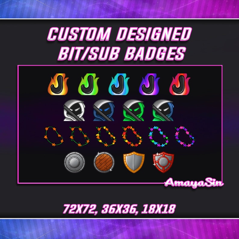Custom Twitch Sub Badge Etsy