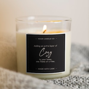 Personalized Candle Decoration Custom Candle Labels | Candle DIY | Handmade Candles | Candle Design | Custom Candle Stickers