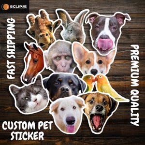 Personalized Dog Stickers - Hand Drawn Custom Pet Sticker, Custom Dog ...