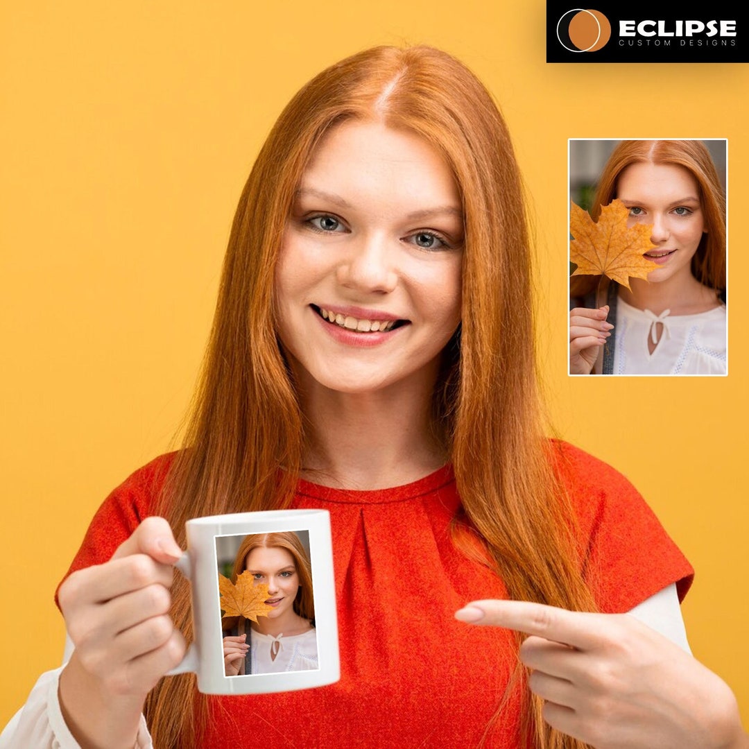 Photo Coffee Mug Custom Mug With Text Personalized Coffee Cup Etsy