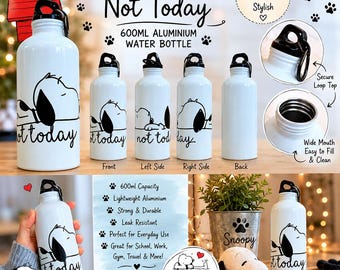 Bouteille d'eau Snoopy, bouteille d'eau en métal, cadeaux snoopy, bouteilles d'eau