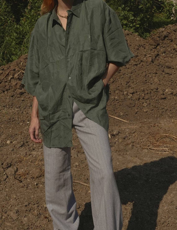 Vintage oversized silk shirt