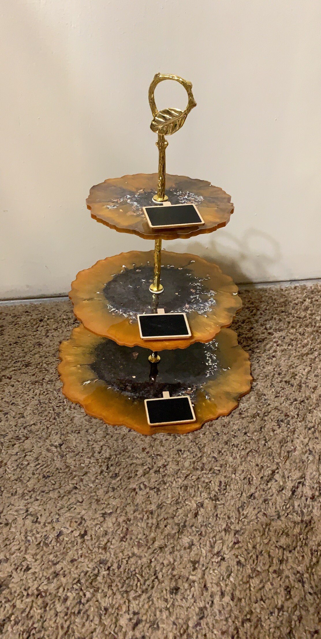 Three Tiered Tray Fall. With Chalkboard Labels. Etsy