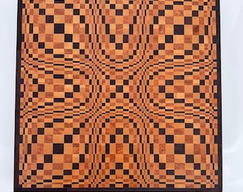 End Grain Art Deco cutting board