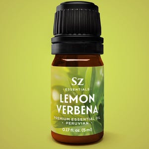 Lemon Verbena Essential Oil – 100% Pure, Organic, Andes-Grown, Sweet & Citrusy, Uplifting Scent, Vegan, Therapeutic Grade, Aromatherapy 5 mL
