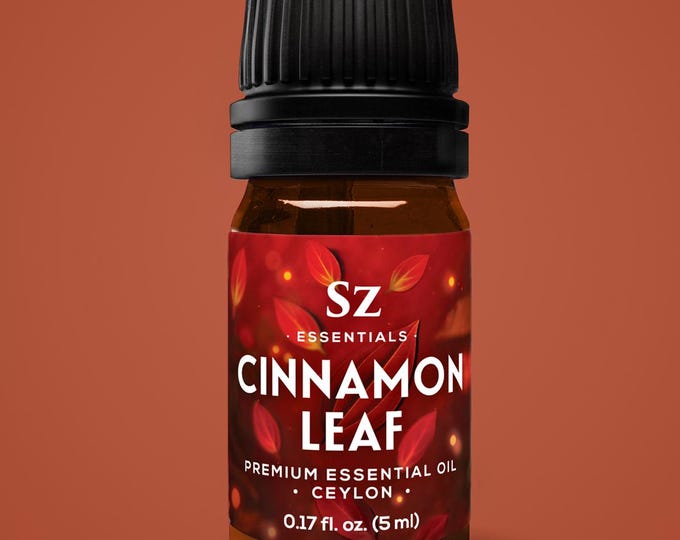 Cinnamon Leaf Essential Oil 5ml – Ceylon Warm Spicy Aroma for Diffuser & Aromatherapy