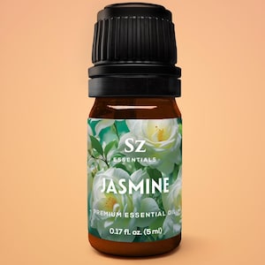 Jasmine Absolute Essential Oil – 100% Pure & Undiluted– 4 Jasminum Species – Divine Floral Exotic Scent! –Aromatherapy, Perfumery– Vegan 5mL