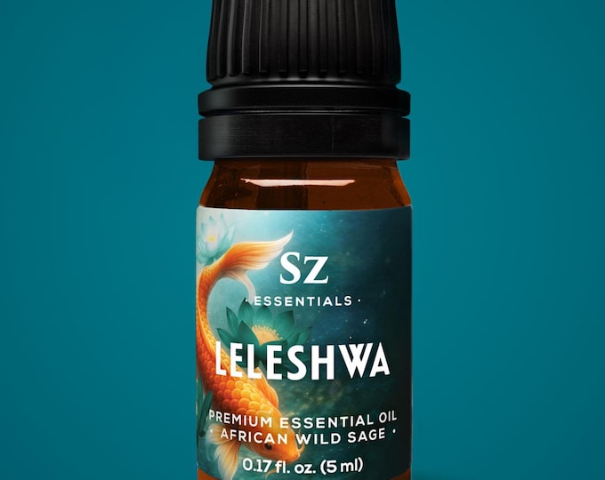 Leleshwa Essential Oil – African Wild Sage, Aromatherapy Ritual, Pure, Organic (5mL)