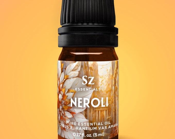 Neroli Essential Oil - Real Neroli, extracted from the bitter orange tree blossoms -  100% Pure, Undiluted, Therapeutic Grade. 5ml