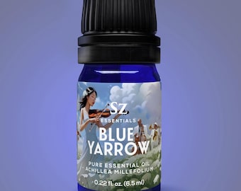 Blue Yarrow Essential Oil: 100% Pure, Herbaceous Scent (6.5mL)