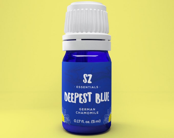 German Chamomile Essential Oil - Deepest Blue - 100% Pure & Natural - Undiluted - 5ml - Matricaria Recutita