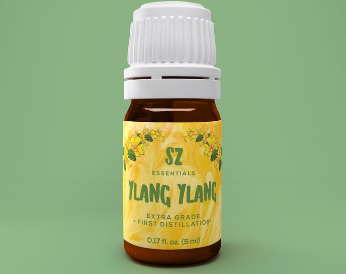 Ylang Ylang Essential Oil - Extra Grade - 1st distillation only - Therapeutic Grade - 100% Pure and Natural - Undiluted