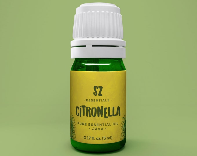 Citronella Essential Oil - Best Quality - 100% Pure and Natural - Citronella Java - Undiluted - 5ml