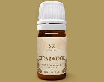 Atlas Cedarwood Essential Oil: 100% Pure, Aromatherapy (5ml)