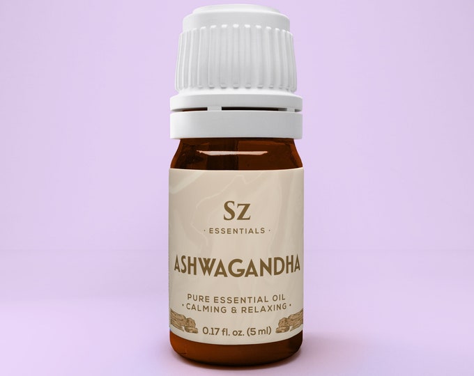 Ashwagandha Essential Oil - 100% Pure and Natural - Ayurvedic - Undiluted - 0.17 fl oz.