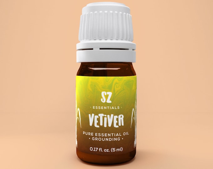 Vetiver Essential Oil - Aged for 2 years - Therapeutic Grade - 100% Pure & Natural - Undiluted - 0.17 Fl. Oz