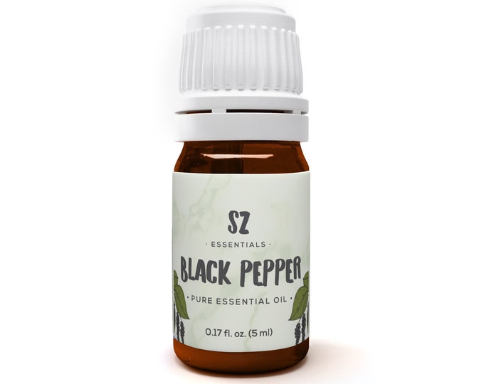 Black Pepper Essential Oil - 100% Pure and Natural - Therapeutic grade - 5ml - Undiluted