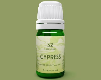 Olejek eteryczny z cyprysu – 100% czysty i naturalny – jakość terapeutyczna – nierozcieńczony – 5 ml (0,17 uncji płynu)