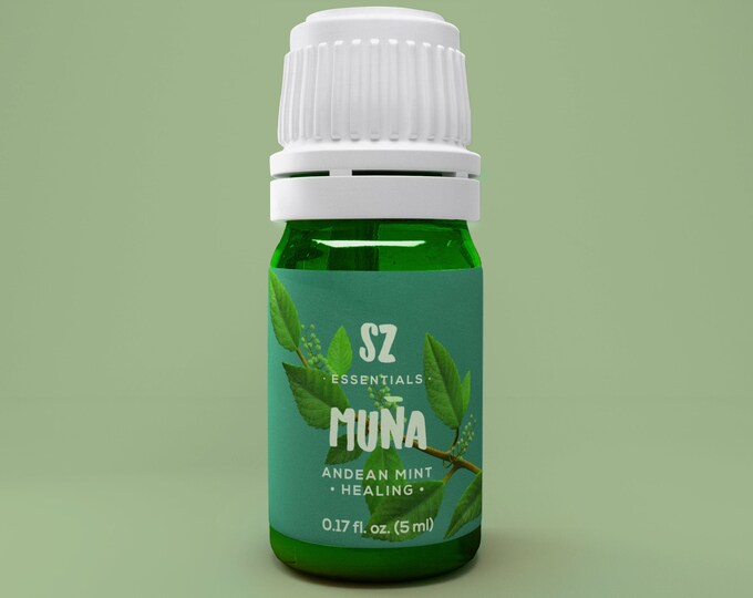 Andean Mint Essential Oil - Muna Muna - Muña - Shamanic - 100% Pure & Natural - Undiluted - 5ml
