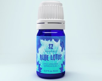 Blauer Lotus ätherisches Öl - Göttlicher Duft! - 100% Rein & Natürlich - Therapeutische Qualität - Das echte Angebot - Unverdünnt - 5ml (0.17 Fl oz)