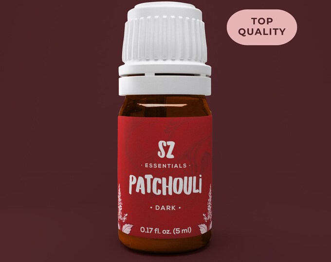 Patchouli Essential Oil - Dark - Aged 2 years - For aromatherapy, fragrance and perfume - Therapeutic Grade 100% Pure & Natural - Undiluted