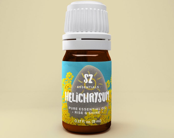 Helichrysum Premium Essential Oil - Immortelle - 100% Pure and Natural - undiluted - 0.17 fl oz. (5ml)
