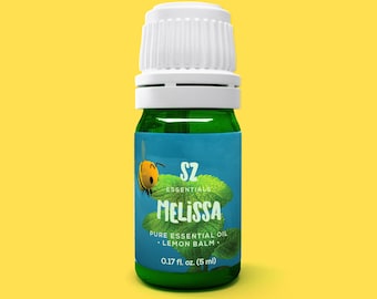 Melissa Essential Oil: Pure Lemon Balm, Sweet Floral-Citrusy Aroma