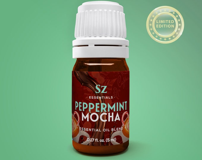 Peppermint Mocha Pure Essential Oil Blend - 100% Pure and Natural - Perfect for diffusing - This product is caffeine free