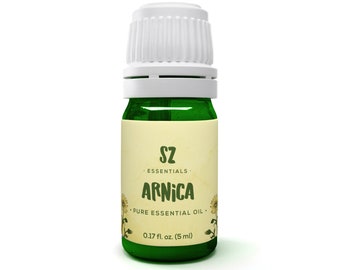 Huile essentielle d'arnica - 100 % pure et naturelle - Arnica Montana distillée à la vapeur - Qualité thérapeutique - 5 ml - Non dilué