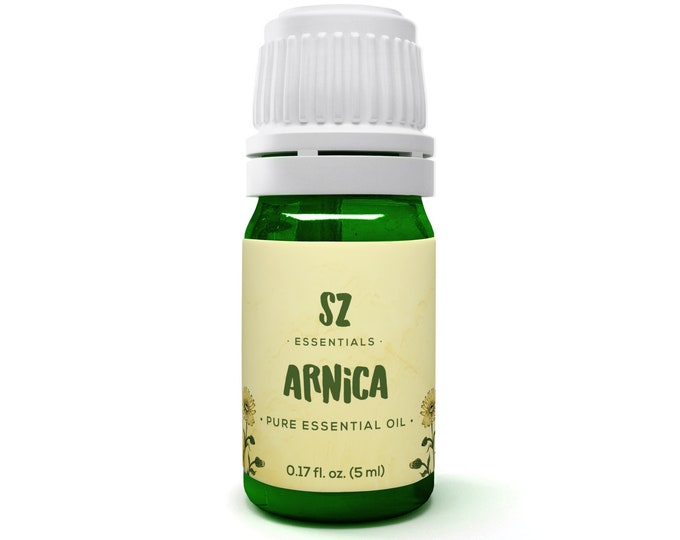 Arnica Essential Oil - 100% Pure and Natural - Arnica Montana Steam Distilled - Therapeutic grade - 5ml - Undiluted