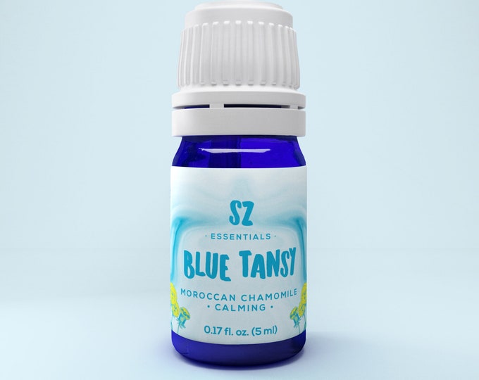 Blue Tansy Essential Oil (Moroccan Chamomile) - 100% Pure and Natural - Undiluted - 0.17 Fl. Oz.