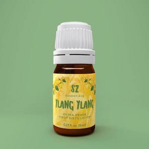 Ylang Ylang Essential Oil - Extra Grade - 1st distillation only - Therapeutic Grade - 100% Pure and Natural - Undiluted